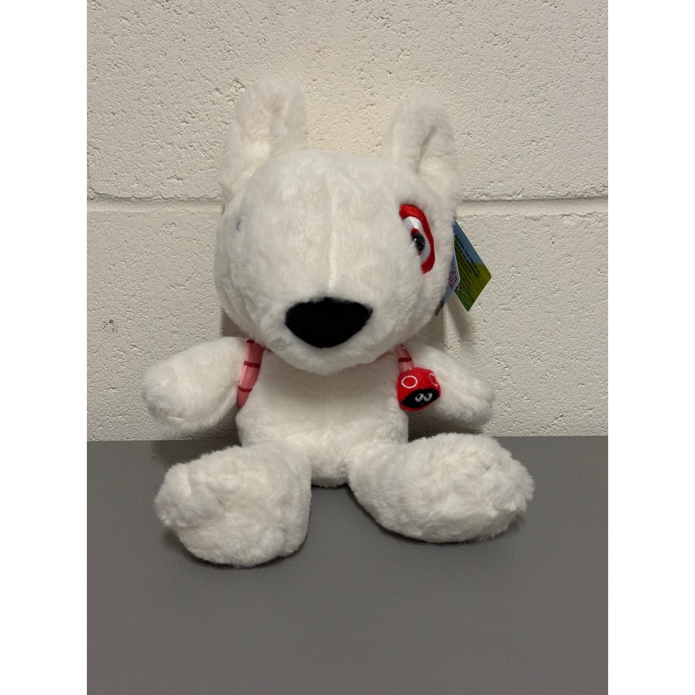 Target Bullseye Plush Dog Mascot Pink Plaid Backpack Ladybug Goodness to Give
